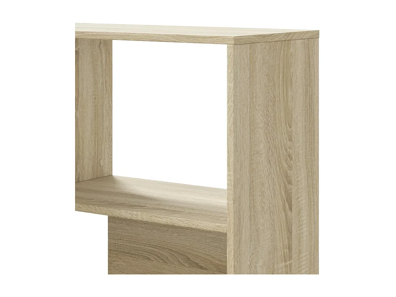 Boekenkast 4-laags hoek 85x85x140 cm bewerkt hout sonoma eiken