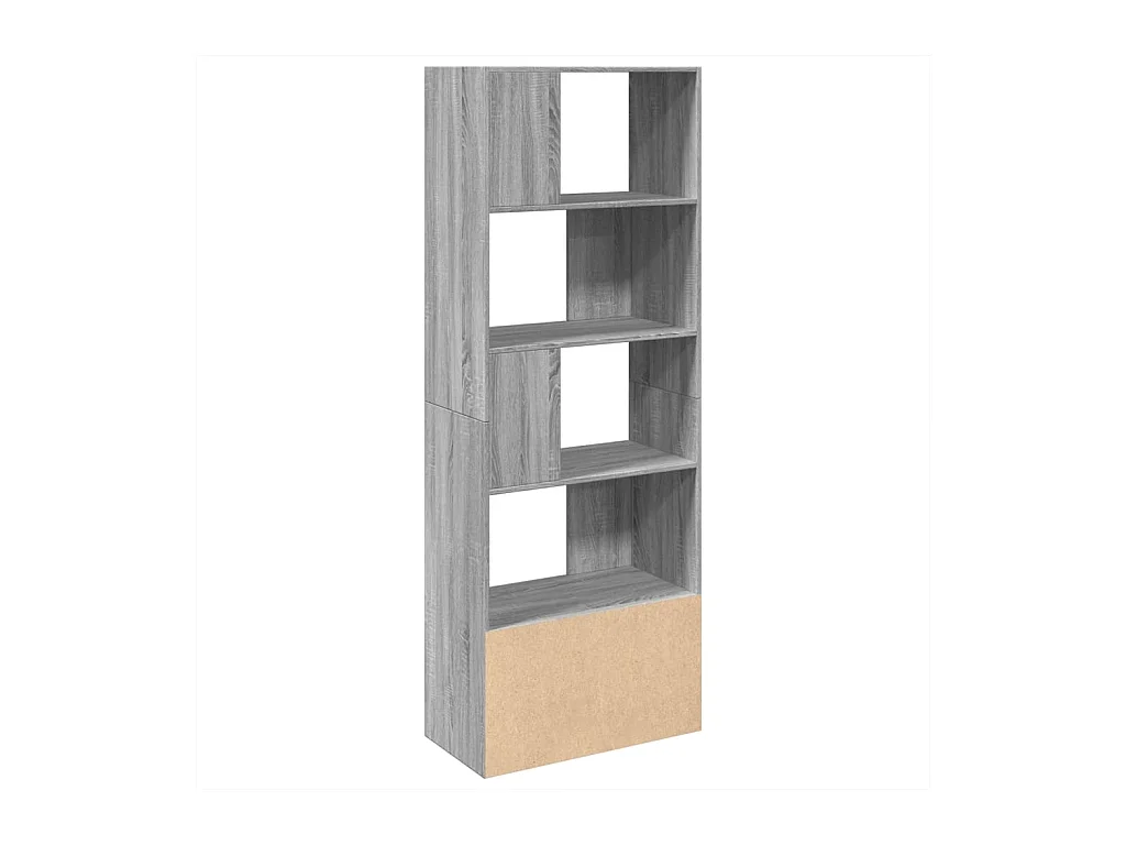 Bücherregal Grau Sonoma 70x36x189 cm Holzwerkstoff