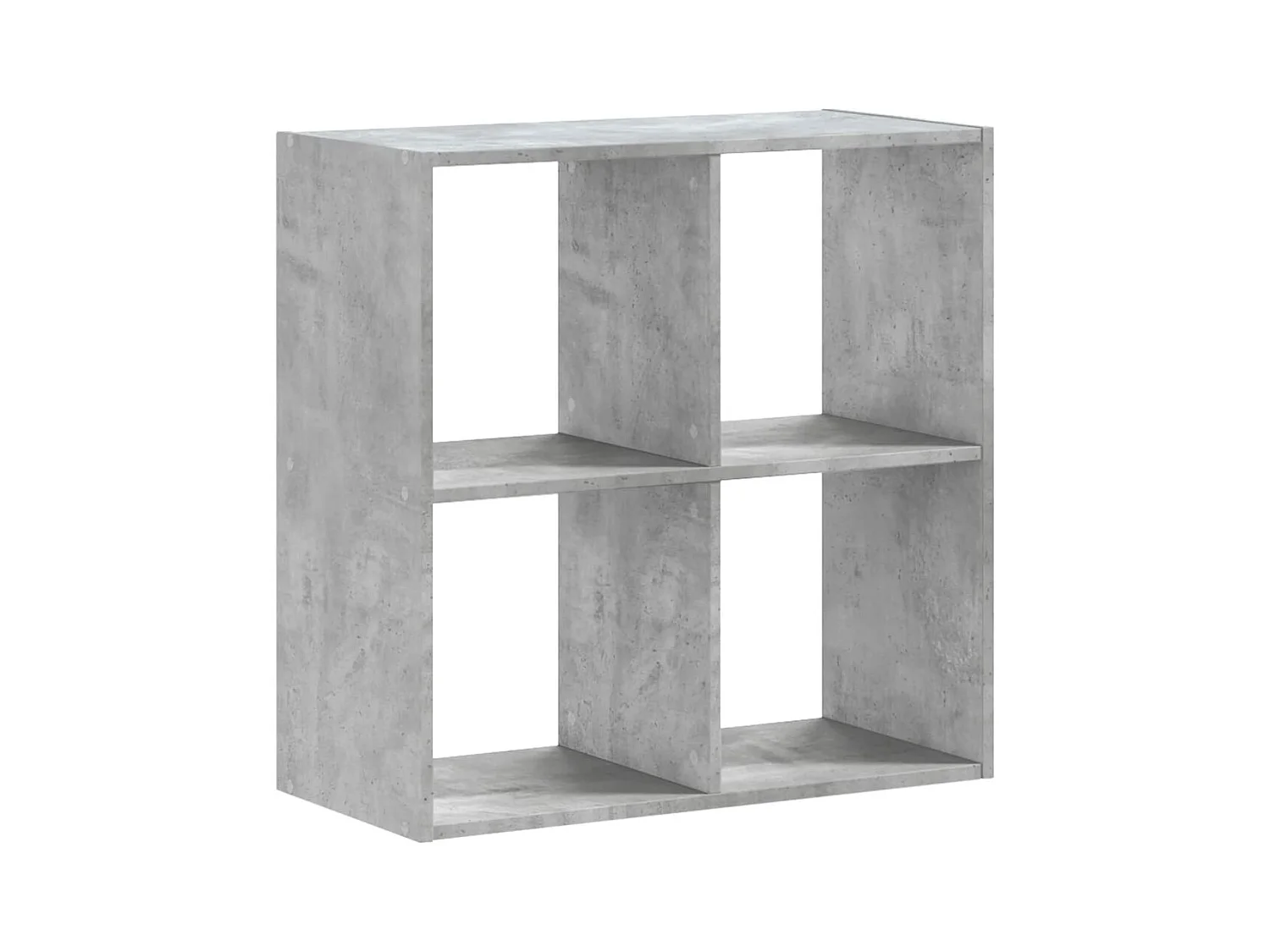 Bibliothèque gris béton 68,5x32x68,5 cm bois d'ingénierie