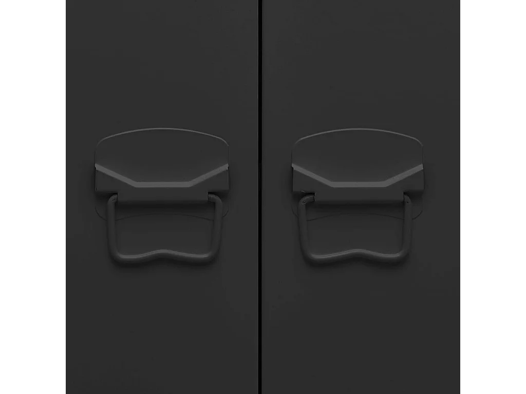 Bibliothèque industrielle Anthracite 80x32x180 cm Acier