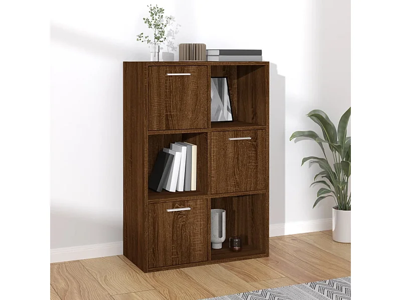 Opbergkast 60x29,5x90 cm bruin eikenkleur