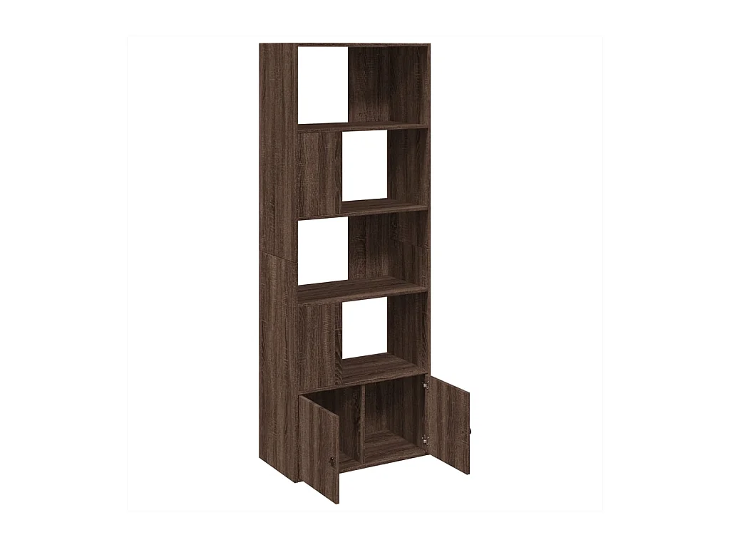 Bibliothèque chêne marron 70x36x189 cm bois d'ingénierie