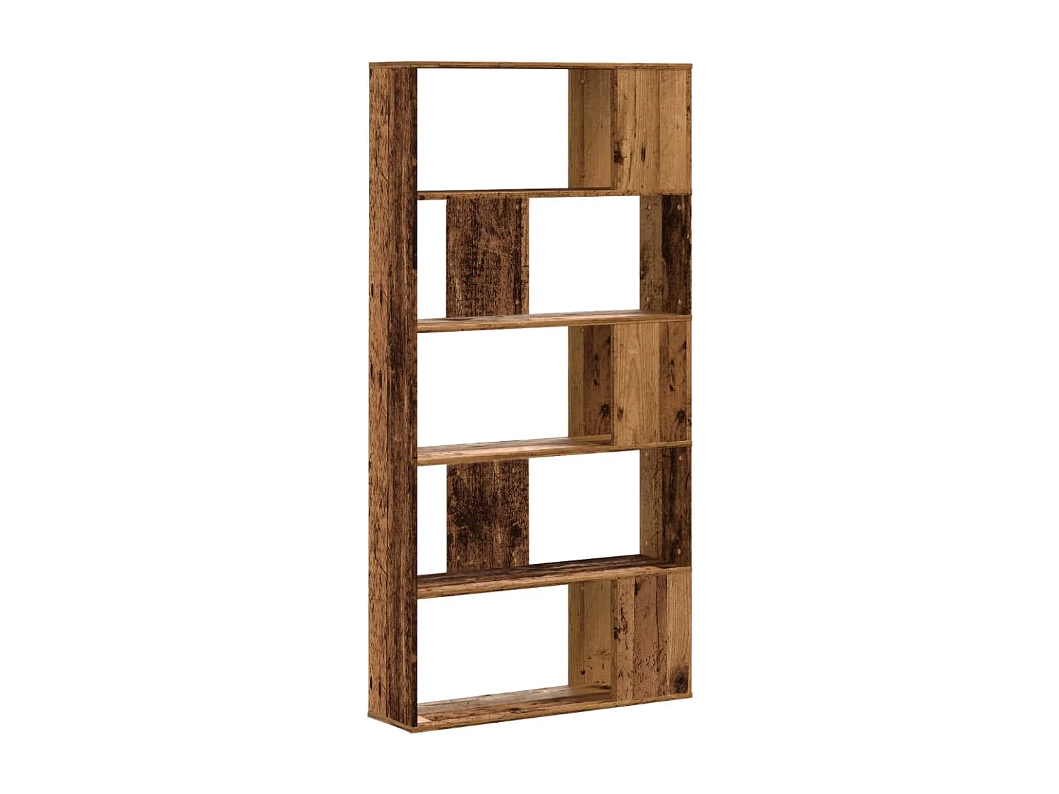 Bücherregal 5 Böden Altholz 80,5x23,5x162,5 cm Holzwerkstoff