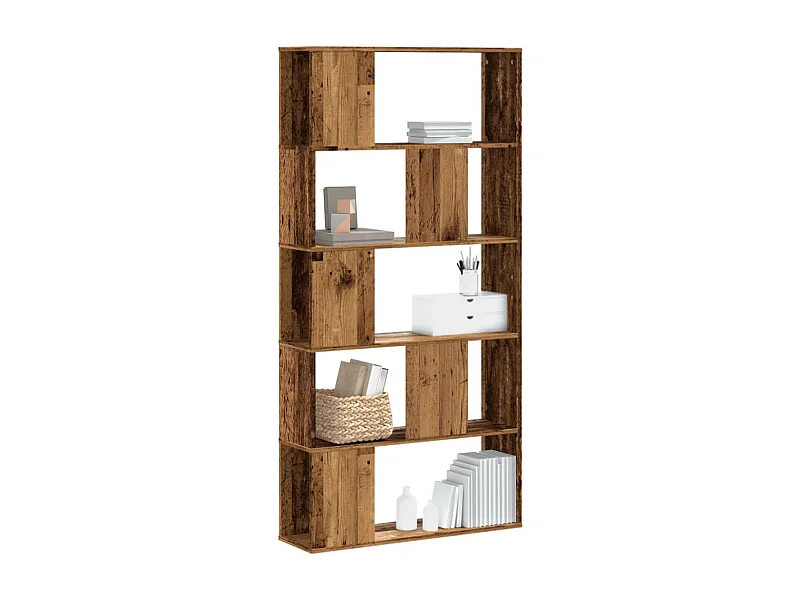 Bücherregal 5 Böden Altholz 80,5x23,5x162,5 cm Holzwerkstoff