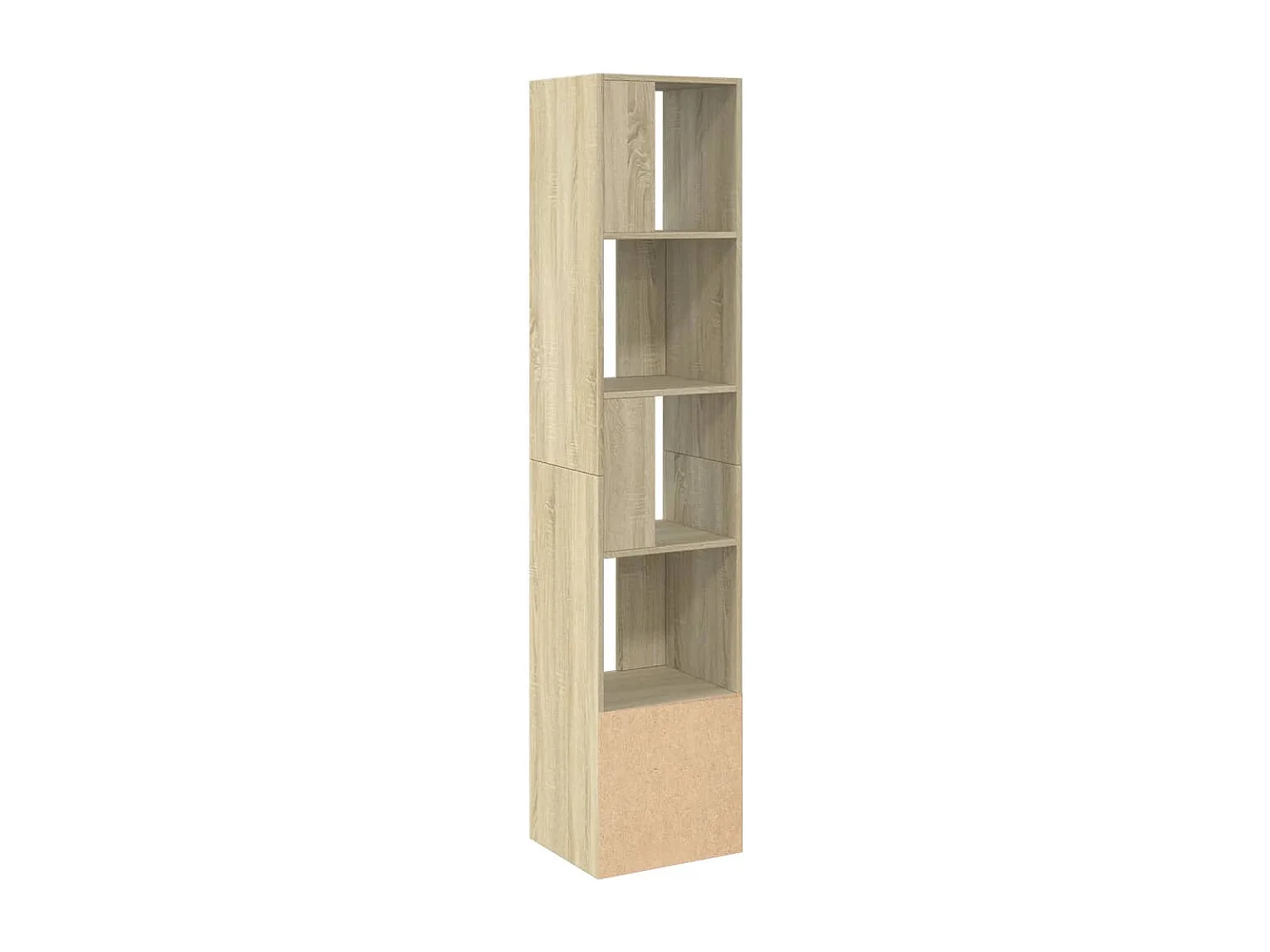 Boekenkast 40x36x189 cm bewerkt hout sonoma eikenkleurig
