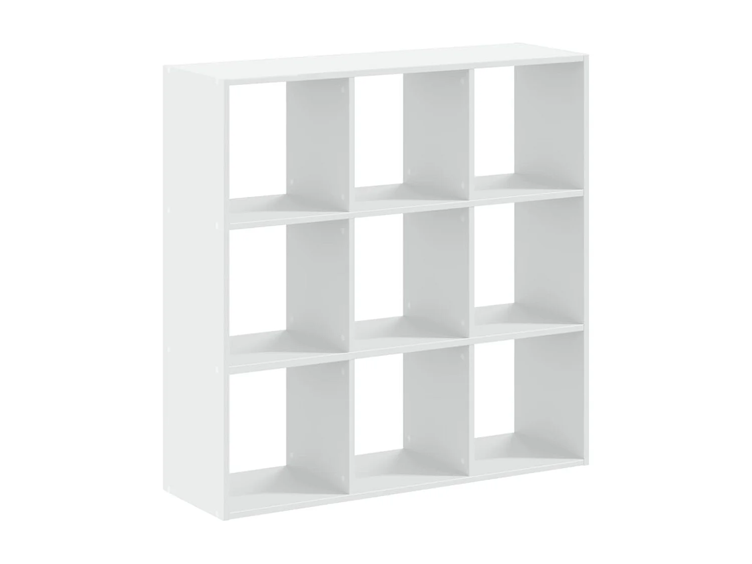 Bücherregal Weiß 102x32x102 cm Holzwerkstoff