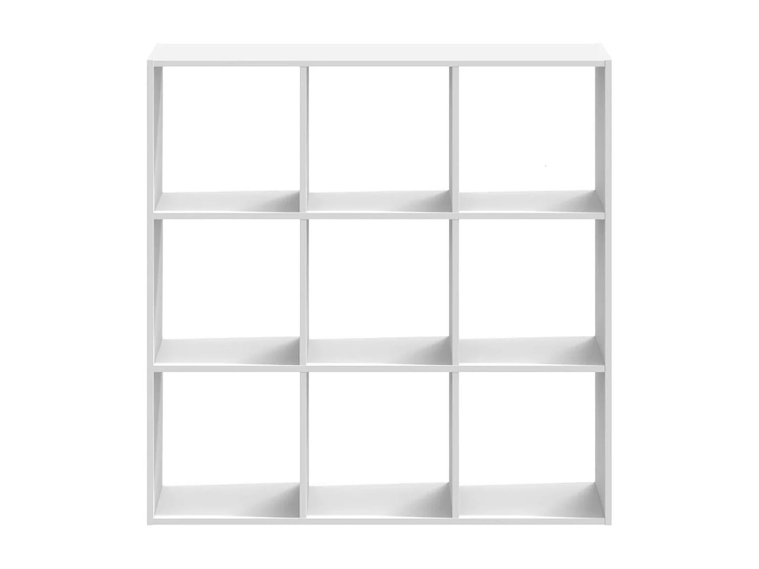 Bücherregal Weiß 102x32x102 cm Holzwerkstoff