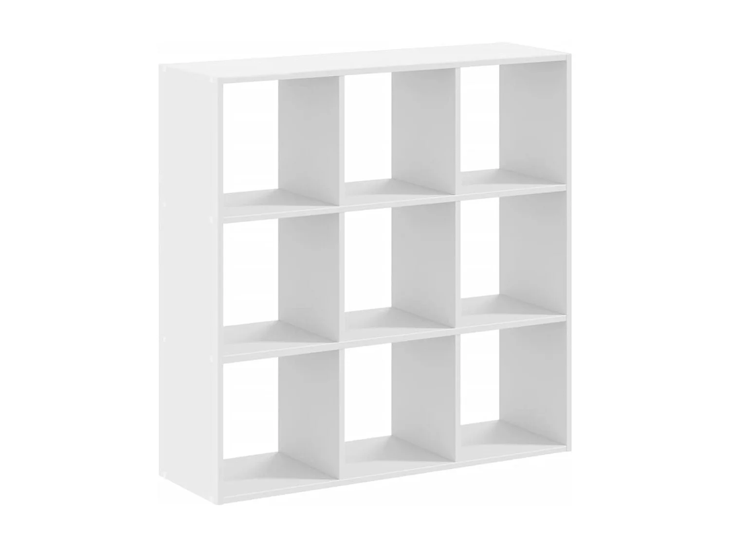 Bücherregal Weiß 102x32x102 cm Holzwerkstoff