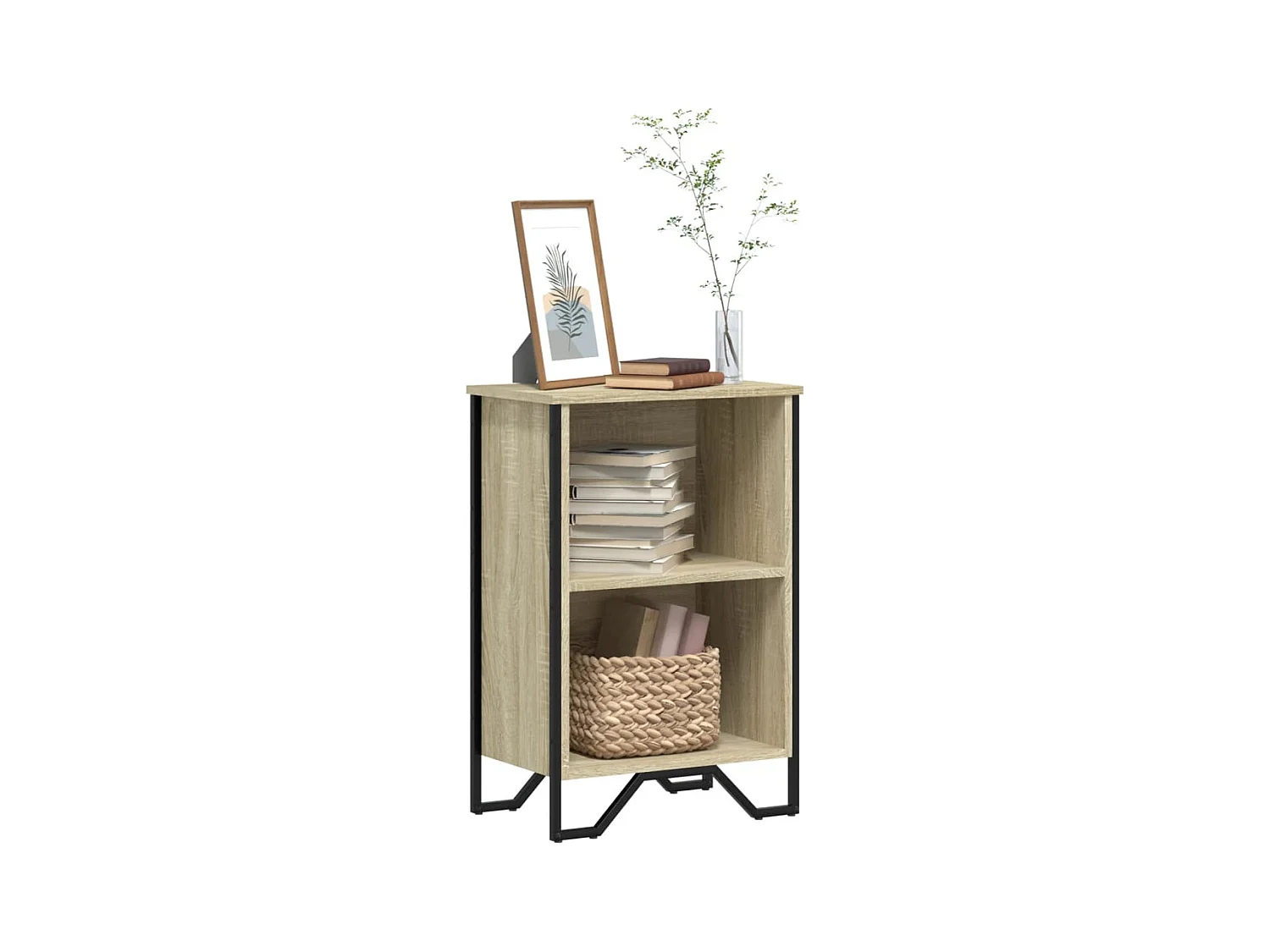 Bibliothèque chêne sonoma 50x31x74,5 cm bois d'ingénierie