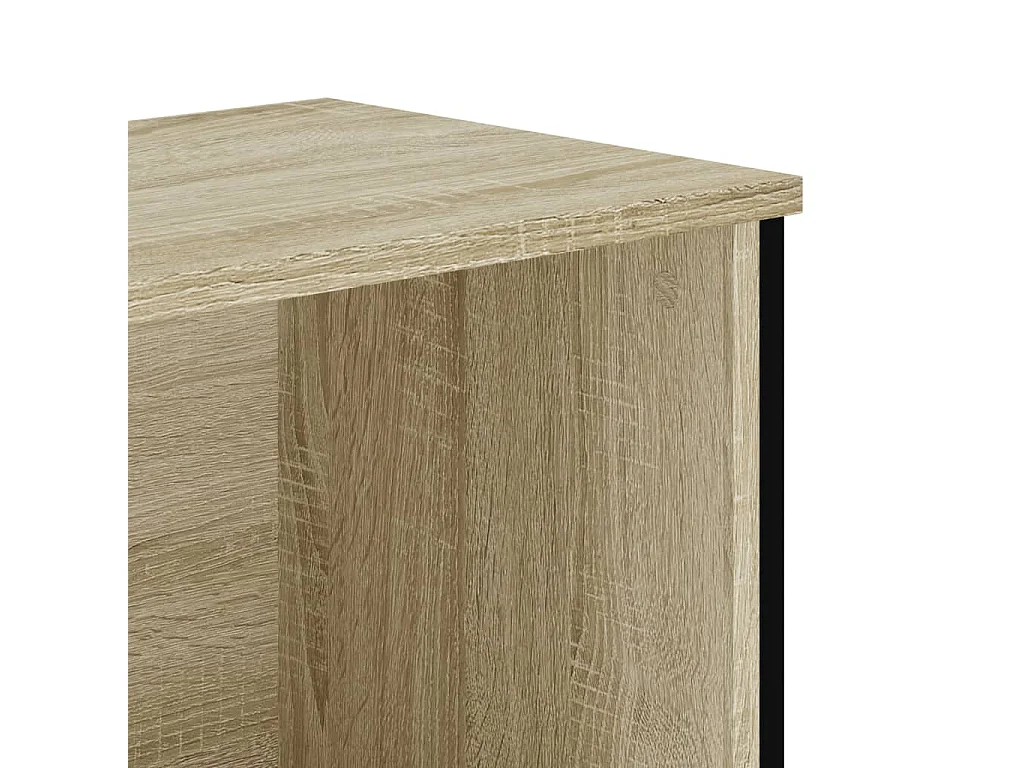 Bibliothèque chêne sonoma 50x31x74,5 cm bois d'ingénierie