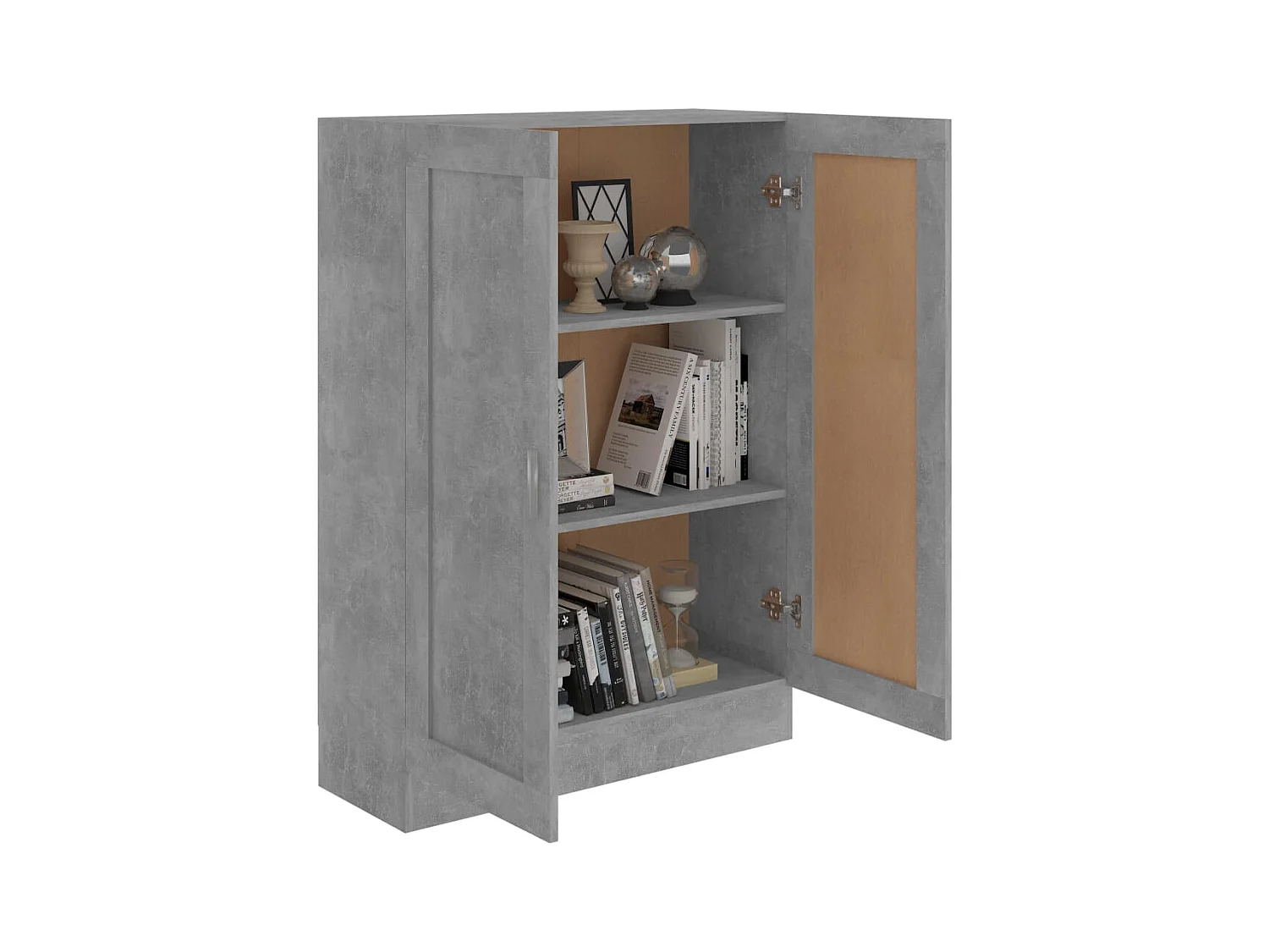 Bibliothèque Gris béton 82,5x30,5x115 cm Bois d'ingénierie