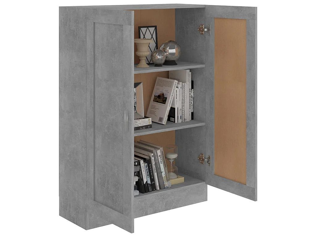 Estante 82,5x30,5x115 cm derivados de madeira cinzento cimento