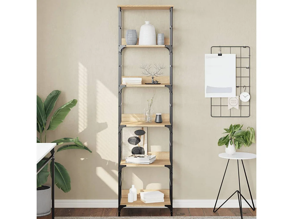 Bücherregal Sonoma-Eiche 50 x 33 x 188,5 cm Holzwerkstoff