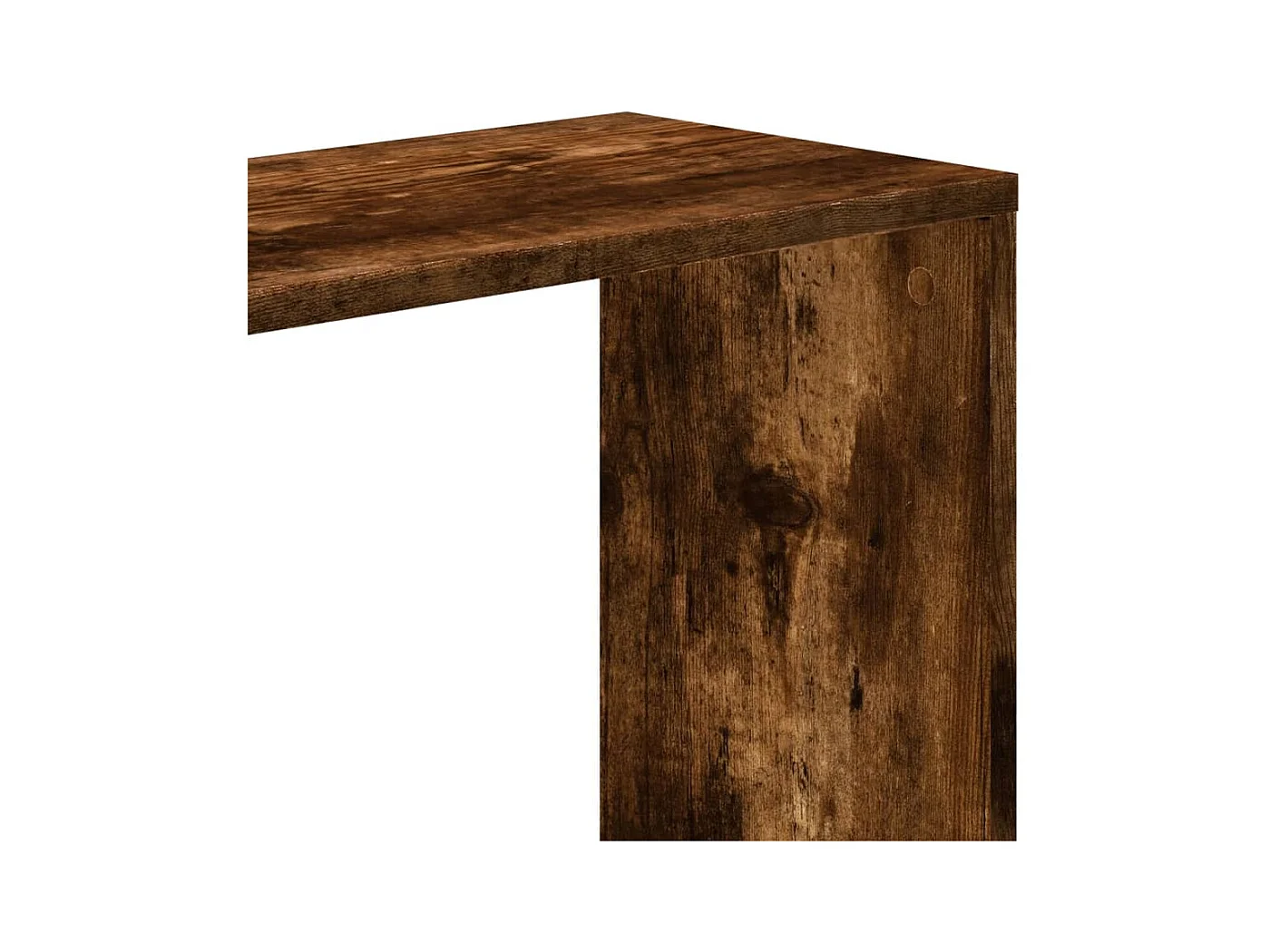 Bibliothèque 5 niveaux chêne fumé bois d'ingénierie