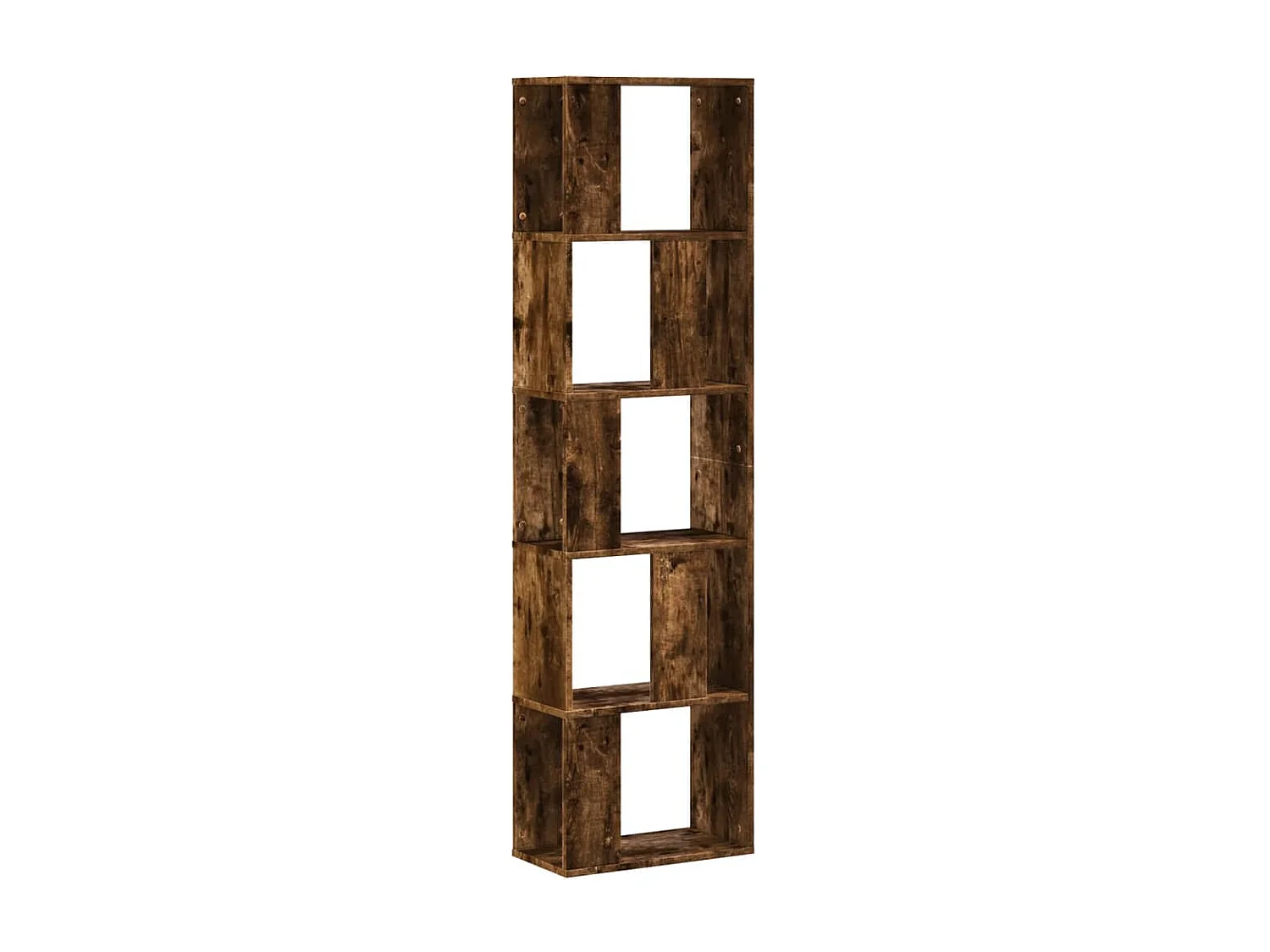 Bücherregal 5 Böden Räuchereiche 45x23,5x162,5 cm Holzwerkstoff