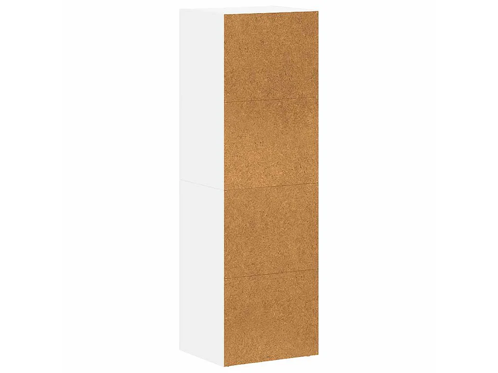 Boekenkast/tv-meubel 36x30x114 cm bewerkt hout wit