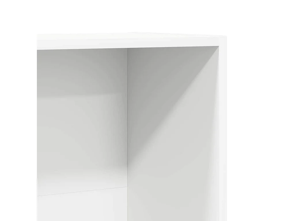 Boekenkast/tv-meubel 36x30x114 cm bewerkt hout wit
