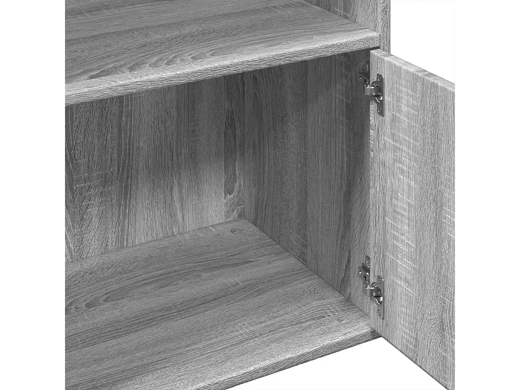 Estante 100x36x189 cm derivados de madeira cinzento sonoma