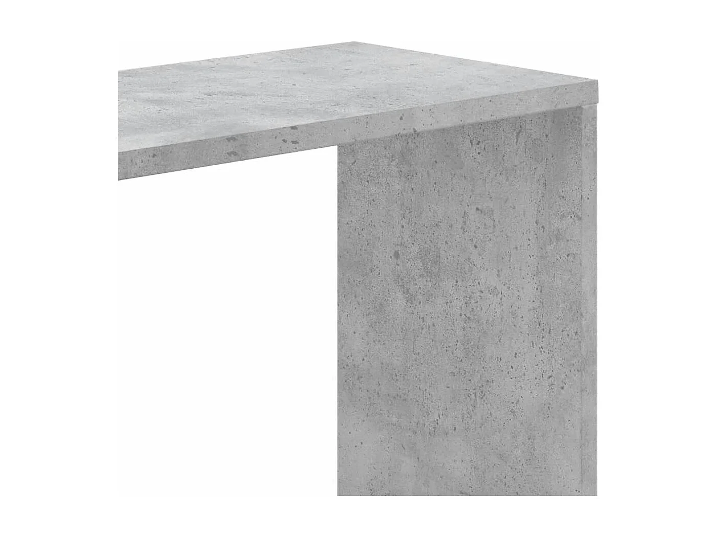 Bibliothèque 5 niveaux gris béton bois d'ingénierie