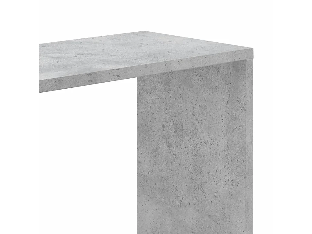 Bücherregal 5 Böden Betongrau 45x23,5x162,5 cm Holzwerkstoff