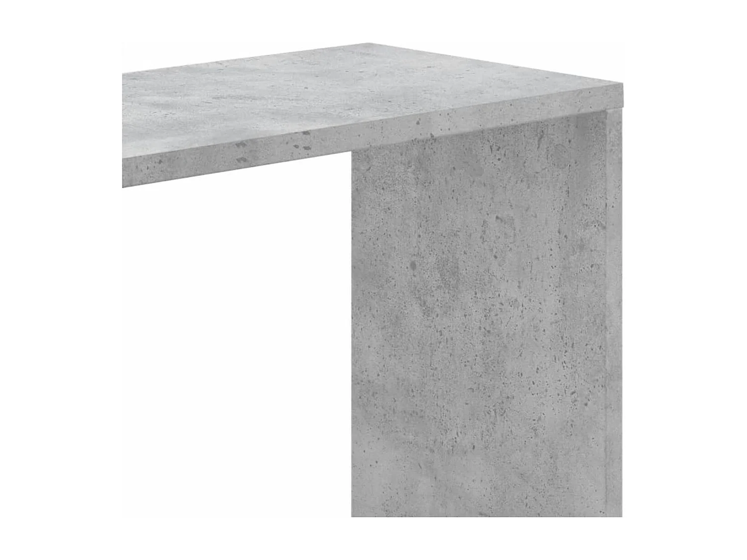 Bibliothèque 5 niveaux gris béton bois d'ingénierie