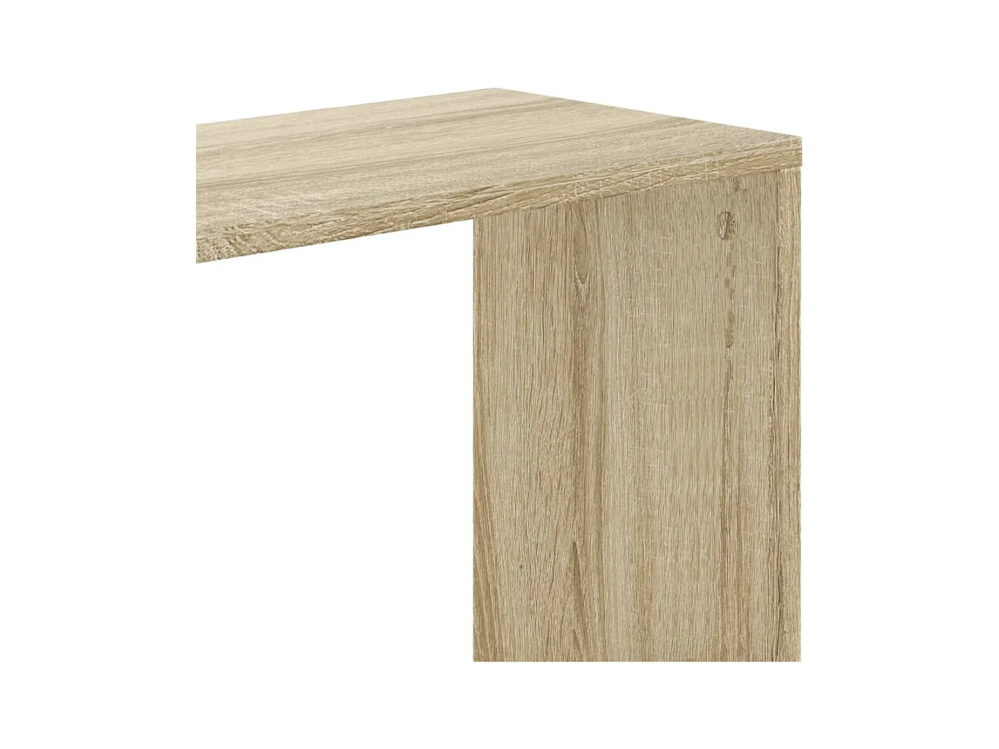 Bibliothèque 5 niveaux chêne sonoma bois d'ingénierie