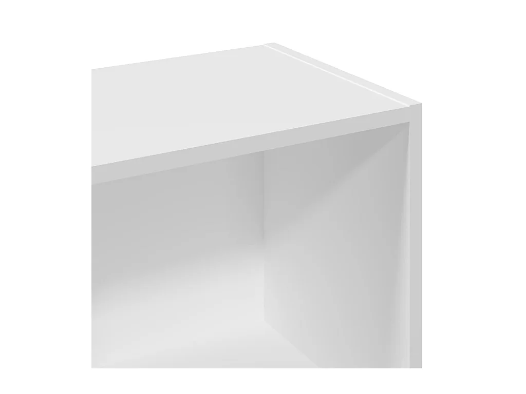 Bücherregal Weiß 57x28,5x107,5 cm Holzwerkstoff