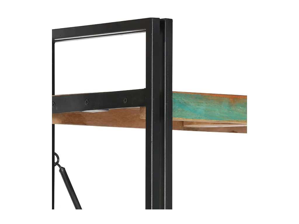 Bibliothèque 5 niveaux 60x30x180 cm Bois solide de récupération