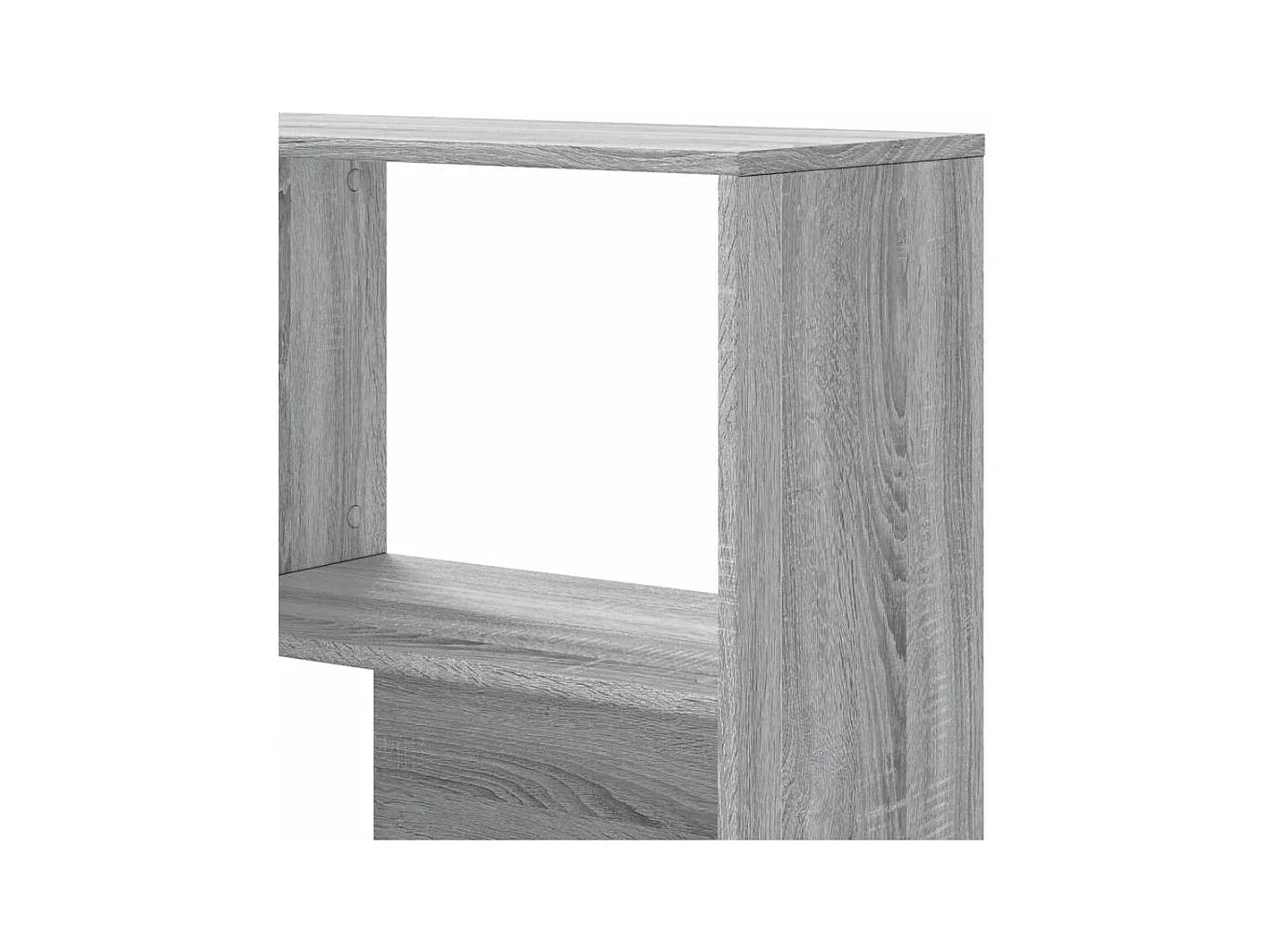 Eck-Bücherregal 4 Etagen Grau Sonoma 85x85x140 cm Holzwerkstoff