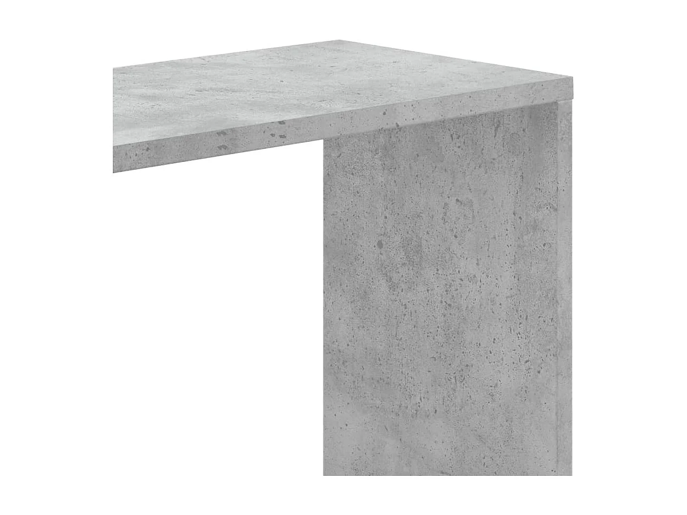 Bibliothèque 5 niveaux gris béton bois d'ingénierie