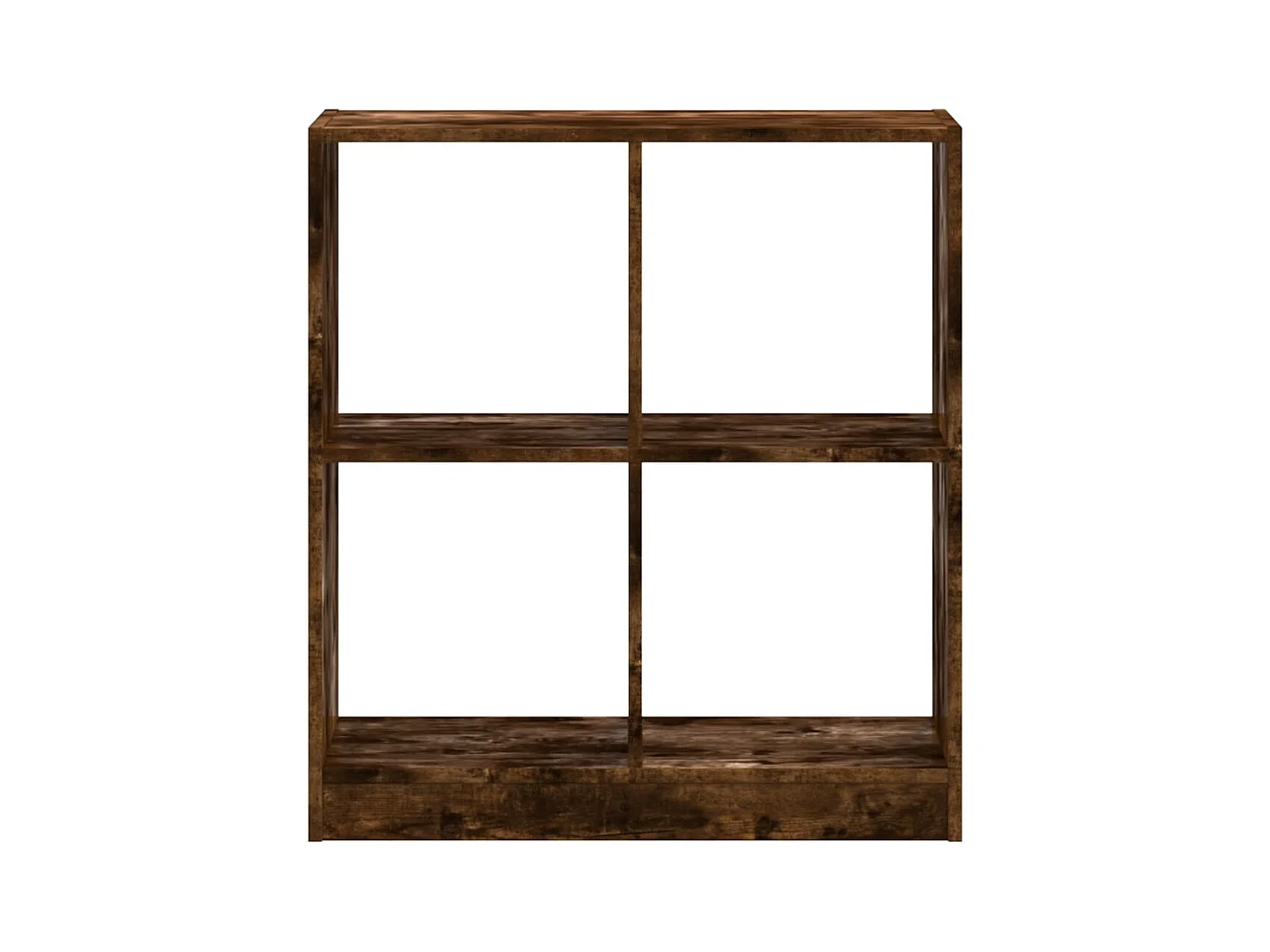 Bibliothèque chêne fumé 68,5x32x75 cm bois d'ingénierie