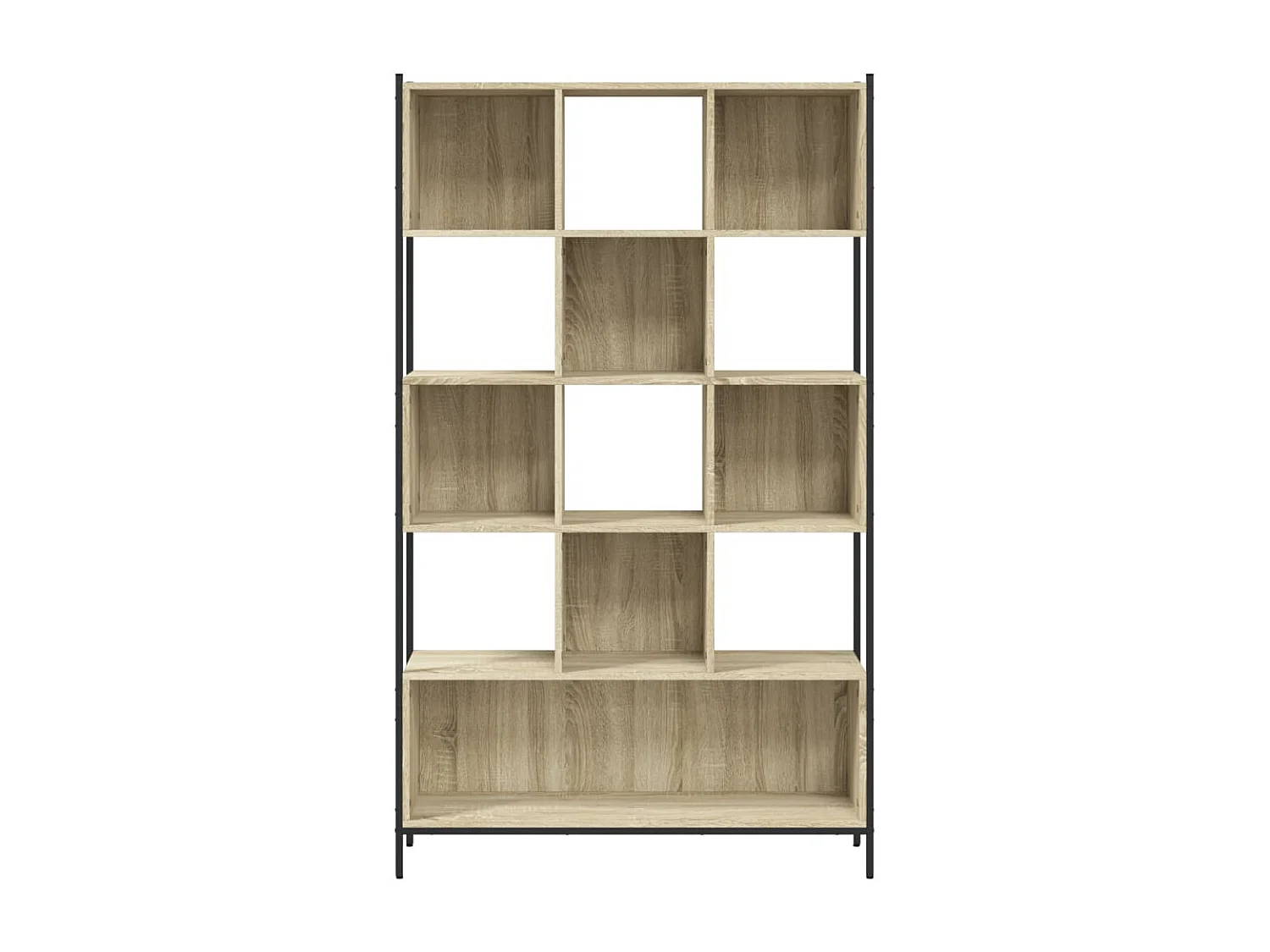 Boekenkast 102x28x172 cm bewerkt hout sonoma eikenkleurig