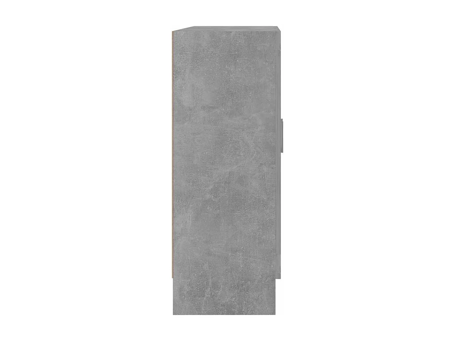 Armoire à vitrine Gris béton 82,5x30,5x80 cm Bois d'ingénierie