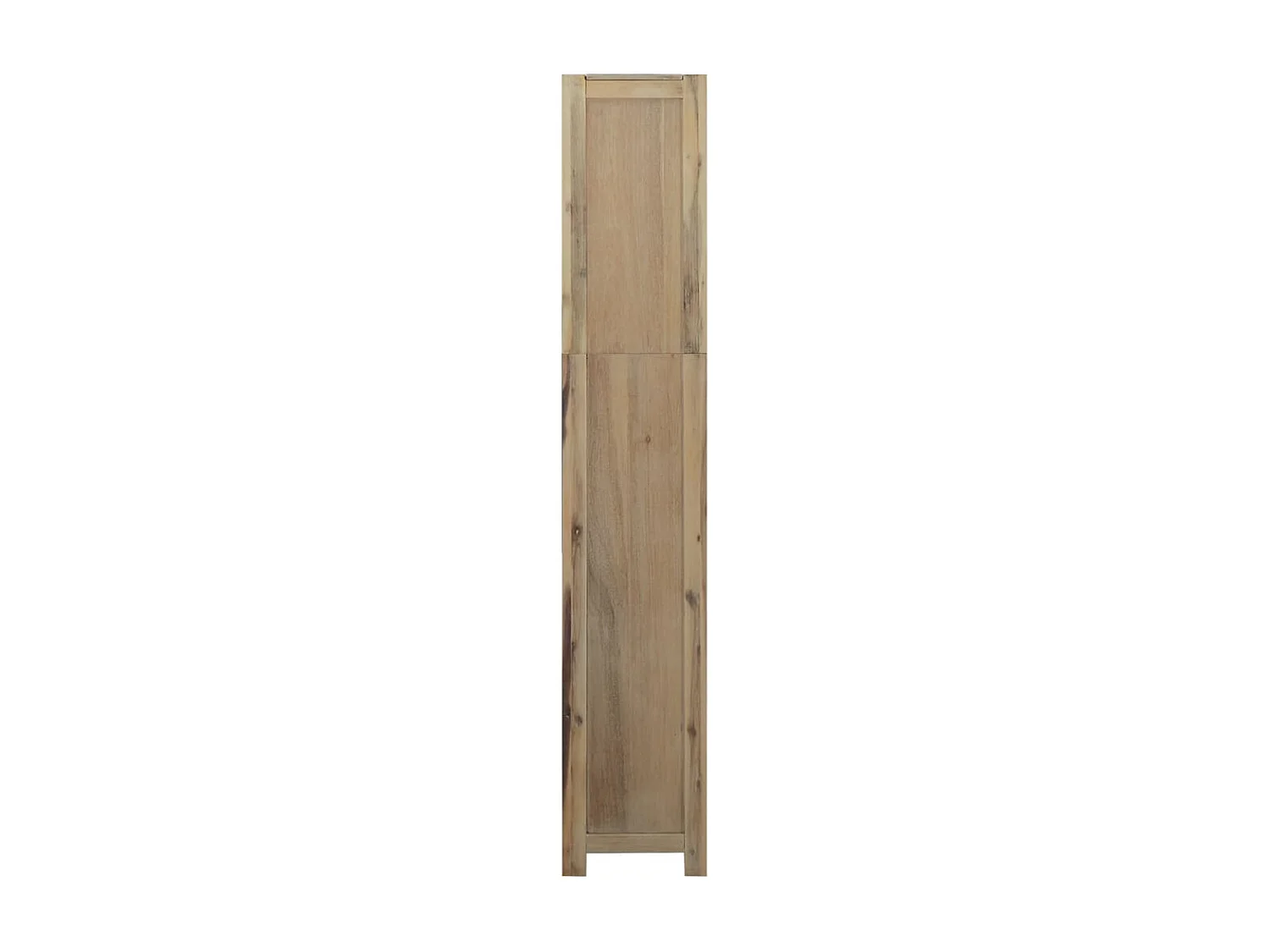 Estantería de 6 niveles madera maciza de acacia 80x30x170 cm