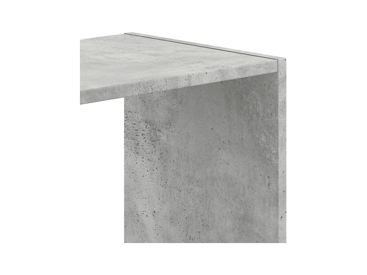 Bibliothèque gris béton 68,5x32x75 cm bois d'ingénierie