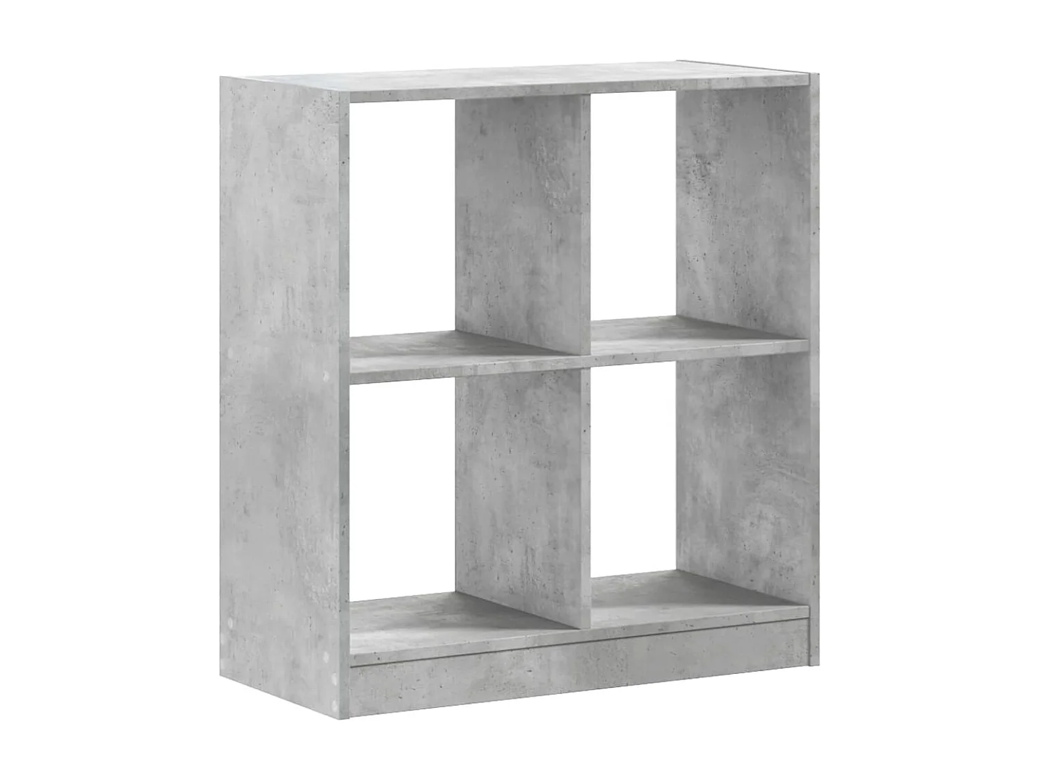Bibliothèque gris béton 68,5x32x75 cm bois d'ingénierie