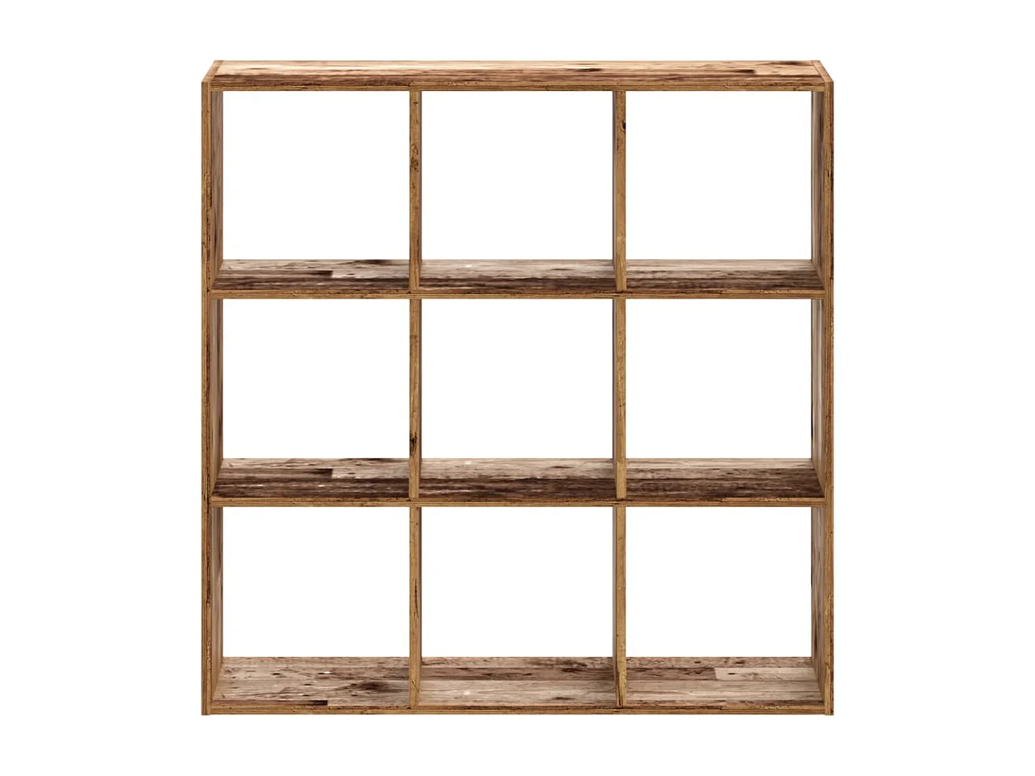 Bücherregal Altholz-Optik 102x32x102 cm Holzwerkstoff
