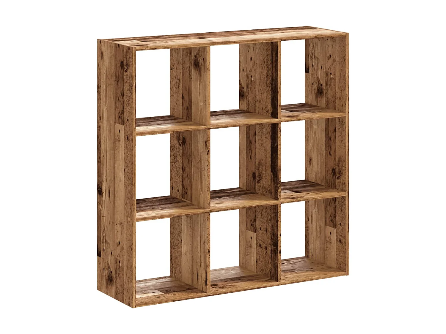 Libreria Legno Antico 102x32x102 cm in Legno Multistrato