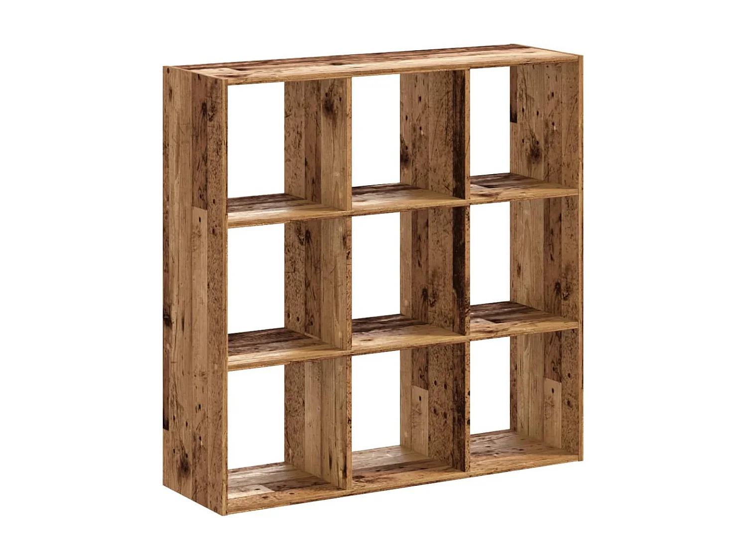 Bücherregal Altholz-Optik 102x32x102 cm Holzwerkstoff
