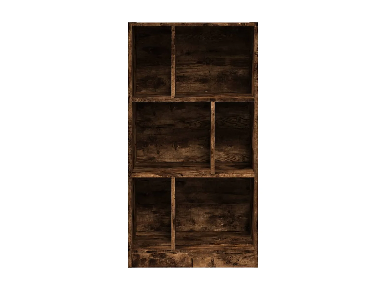 Boekenkast 57x28,5x107,5 cm bewerkt hout gerookt eikenkleurig