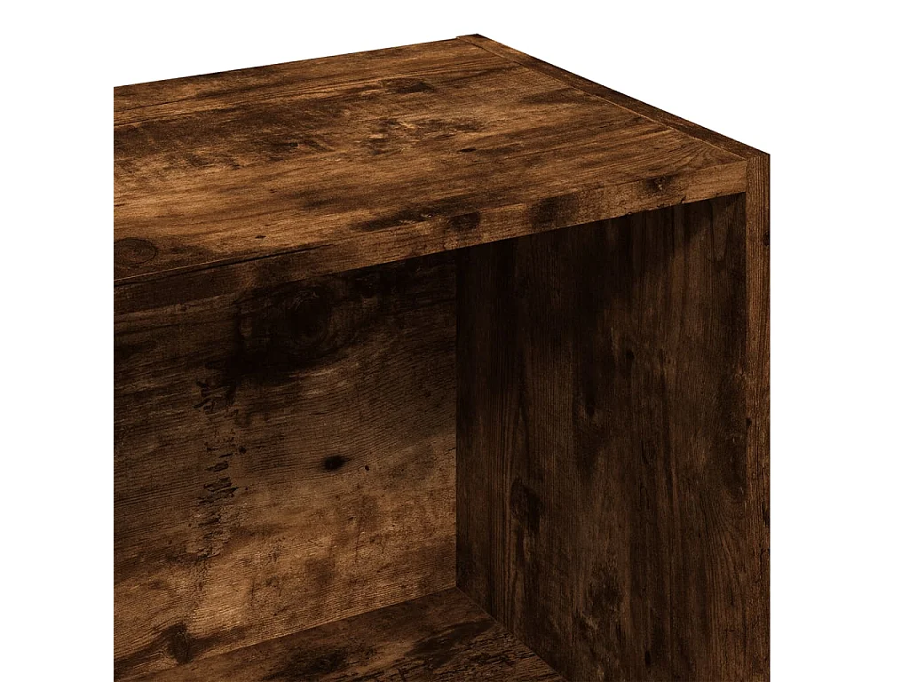Boekenkast 57x28,5x107,5 cm bewerkt hout gerookt eikenkleurig