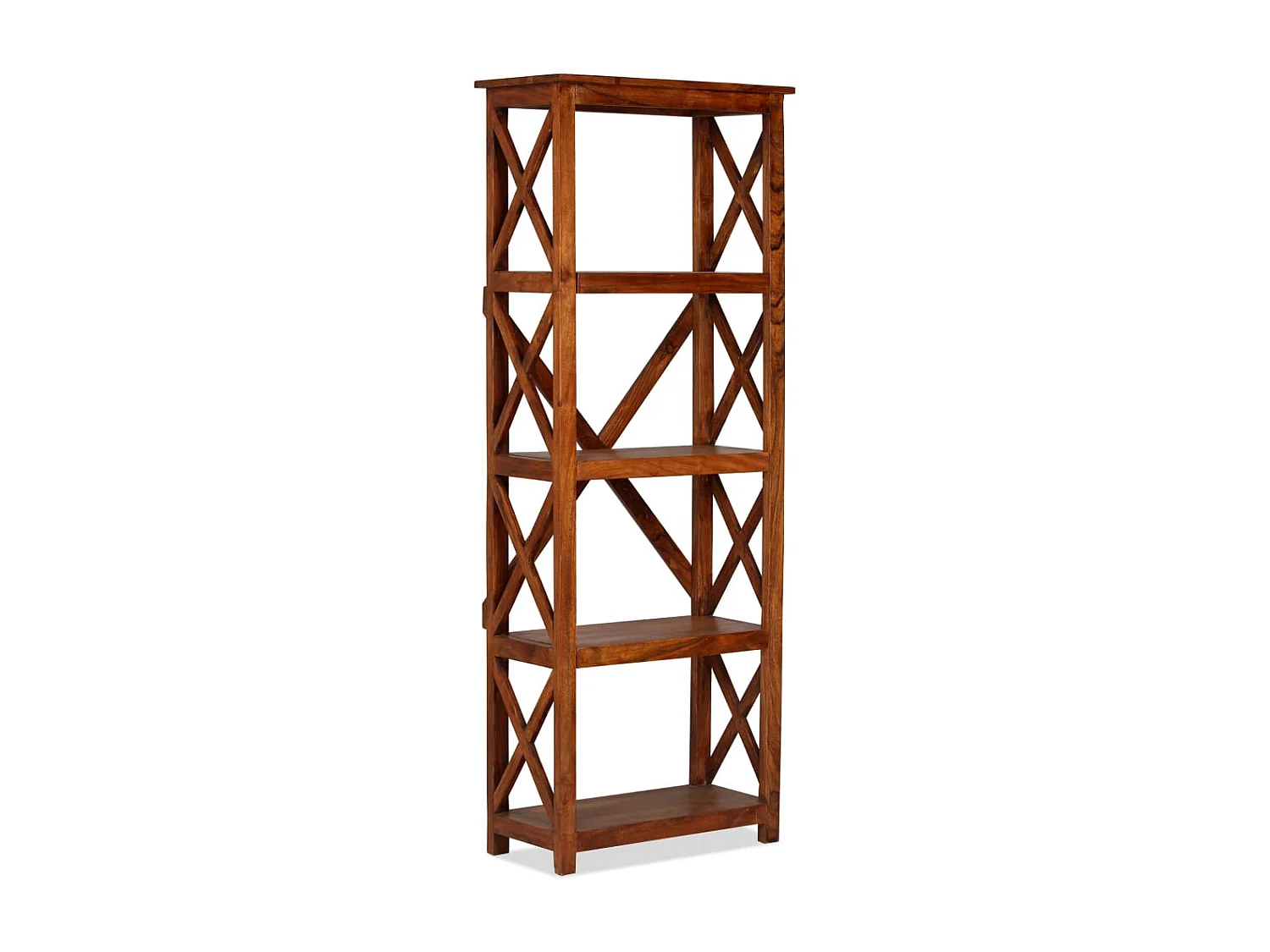 Estante madeira maciça c/ acabamento em a mel 60x30x160 cm