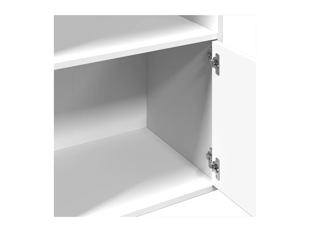 Libreria Bianca 100x36x189 cm in Legno Multistrato