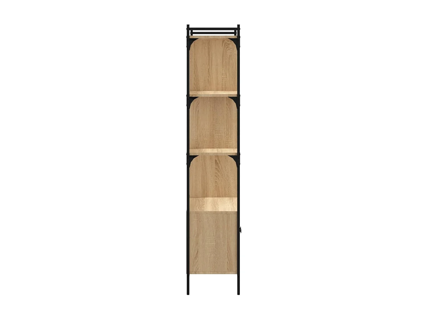 Bibliothèque avec portes Chêne Sonoma 76,5x30x154,5 cm Bois d'ingénierie