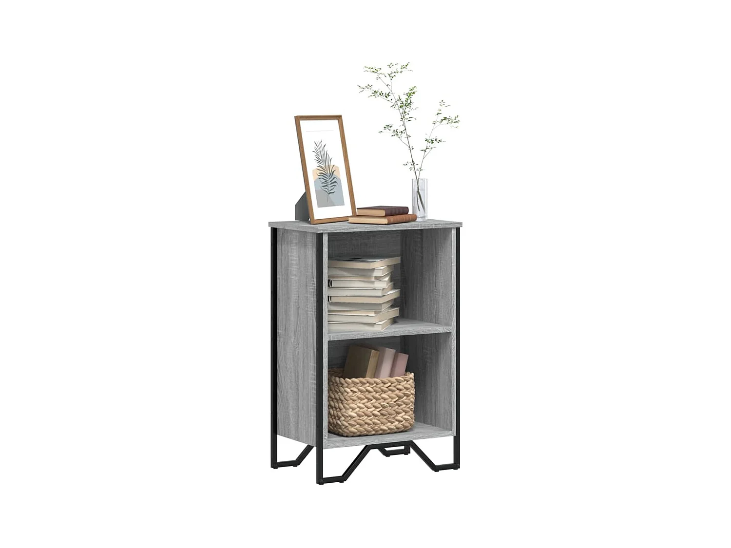 Bibliothèque sonoma gris 50x31x74,5 cm bois d'ingénierie