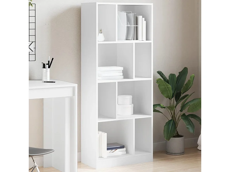 Estante 57x28,5x141 cm derivados de madeira branco