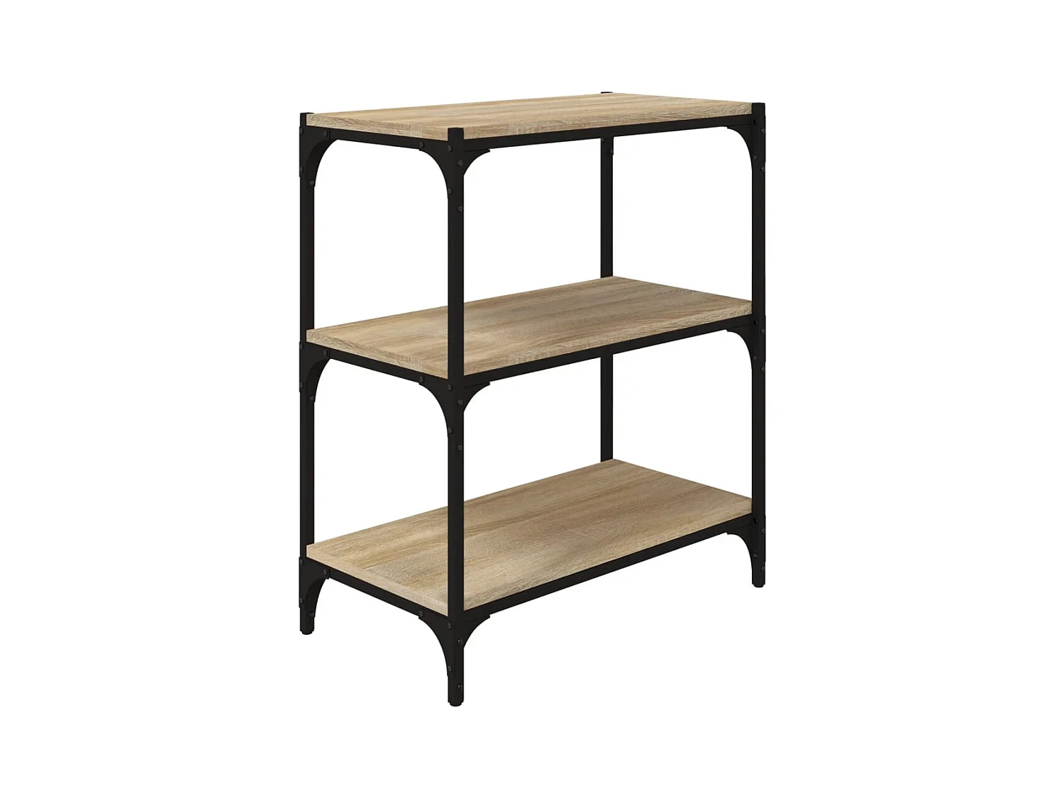 Bibliothèque Chêne Sonoma 60x33x70,5 cm Bois d'ingénierie acier