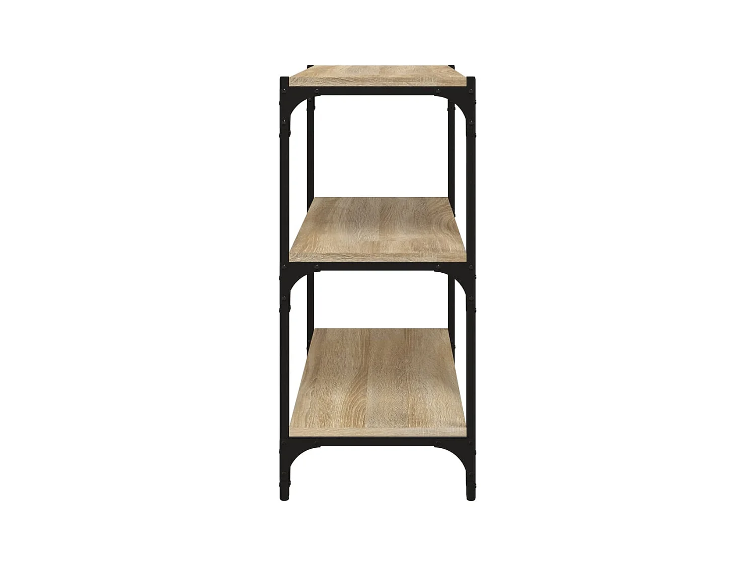 Bibliothèque Chêne Sonoma 60x33x70,5 cm Bois d'ingénierie acier