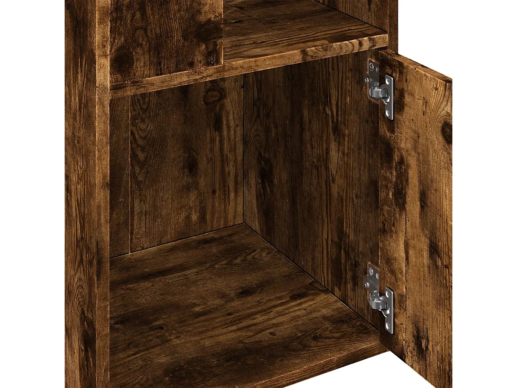 Libreria Rovere Fumo 40x36x189 cm in Legno Multistrato