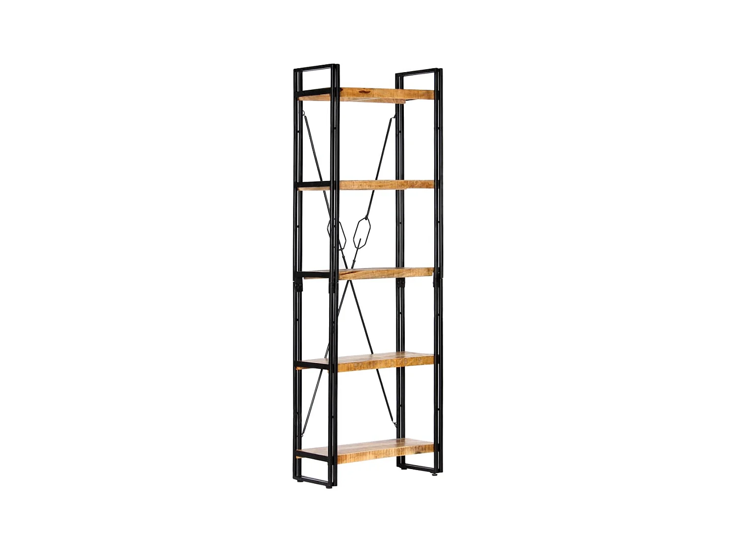 Bibliothèque à 5 niveaux 60x30x180 cm Bois de manguier solide